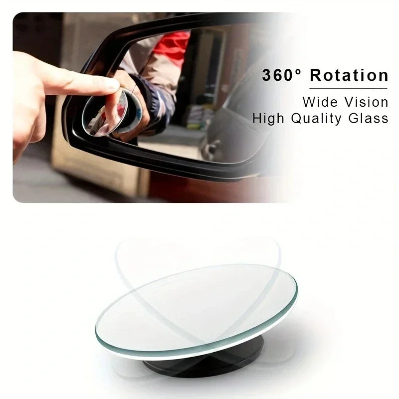 Adjustable Wide Angle Car Blind Spot Mirror - 6