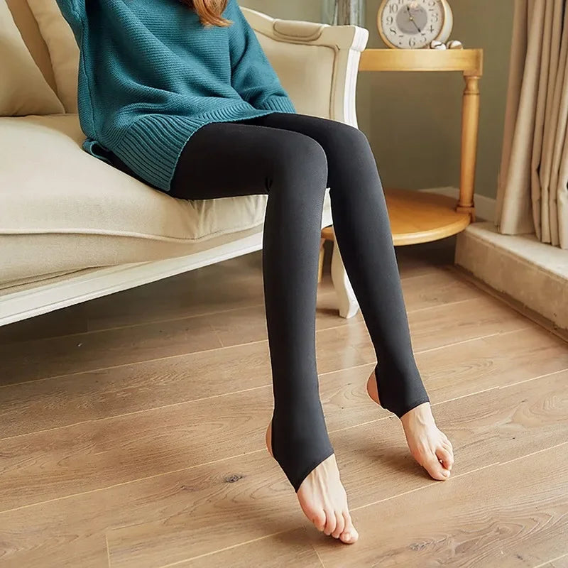 Fleece Lined Thermal Tights for Women - 37