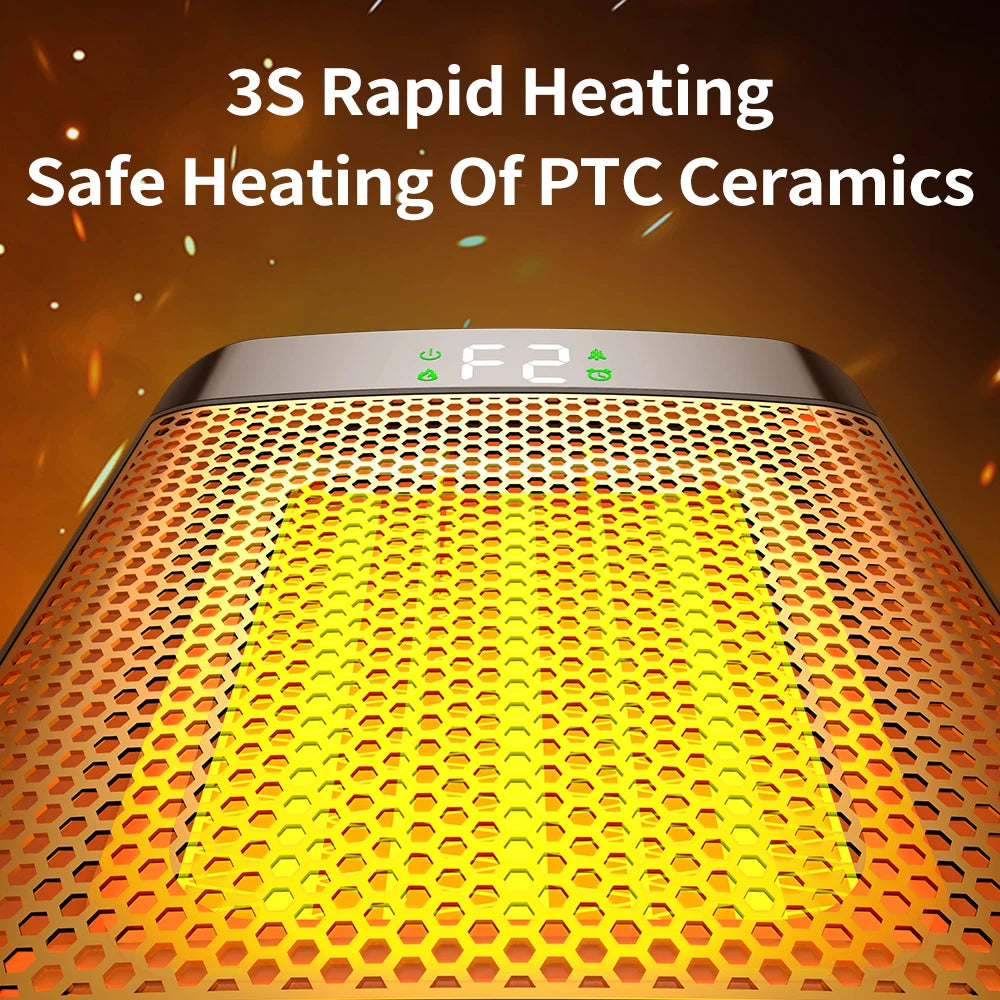 Portable Electric Space Heater with Digital Display - 12