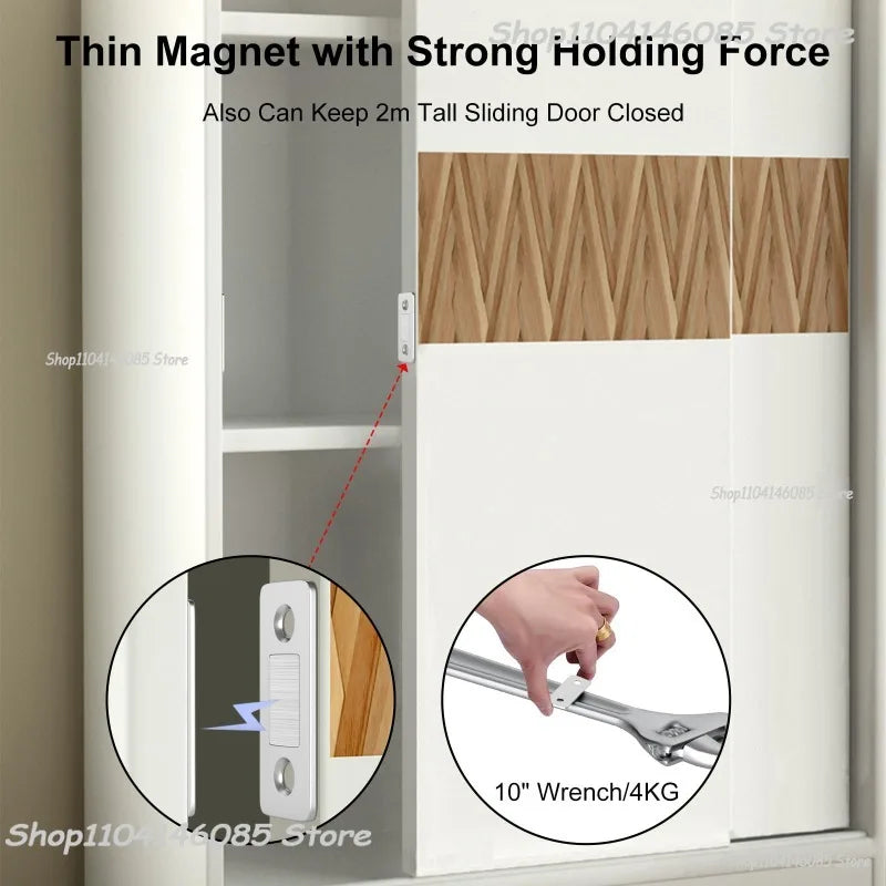 Ultra-Thin Magnetic Cabinet Door Catch Latch - 3