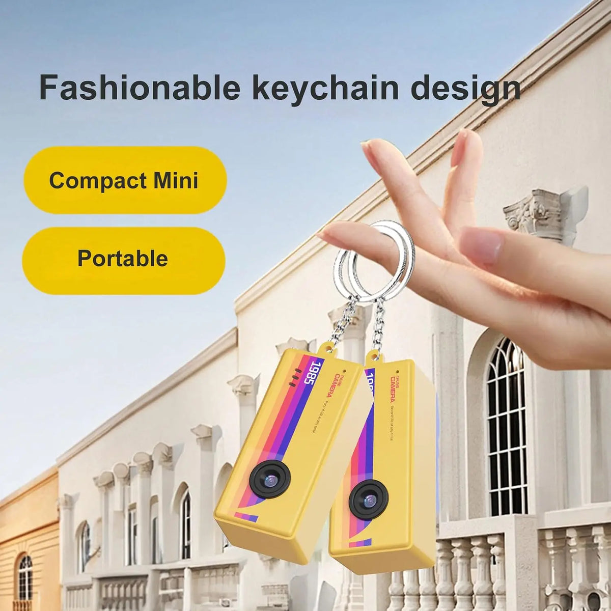 Mini Retro Keychain Digital Camera with LCD Screen