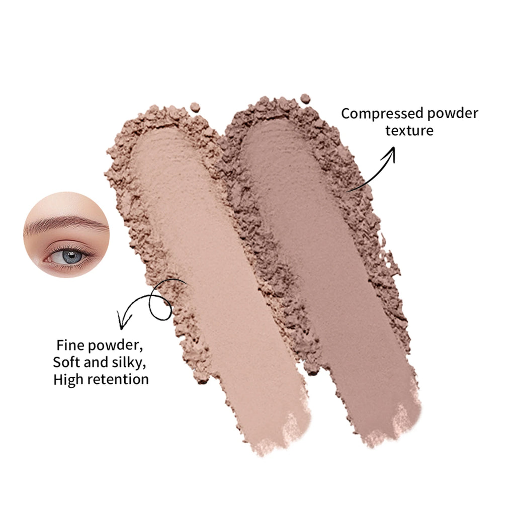 Two-Tone Eyebrow Powder Duo with Applicator Brush