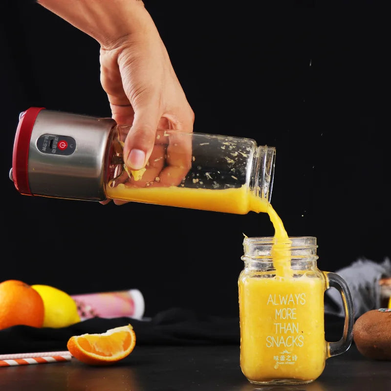 Portable Electric USB Rechargeable Fruit Juicer Blender Cup