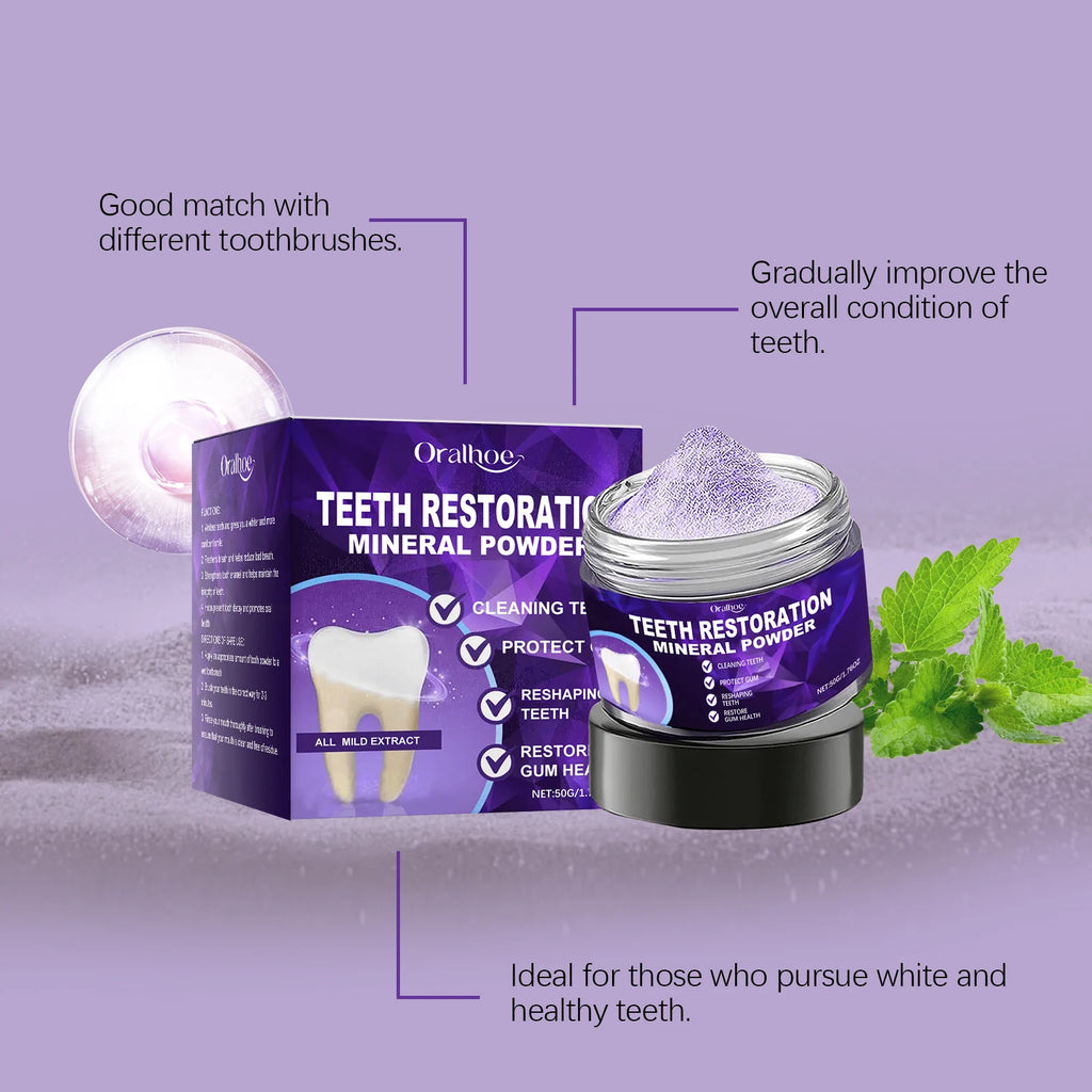 Professional Teeth Whitening and Enamel Restoration Powder