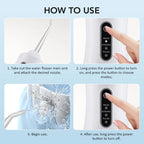 Portable Rechargeable Oral Irrigator Water Dental Flosser