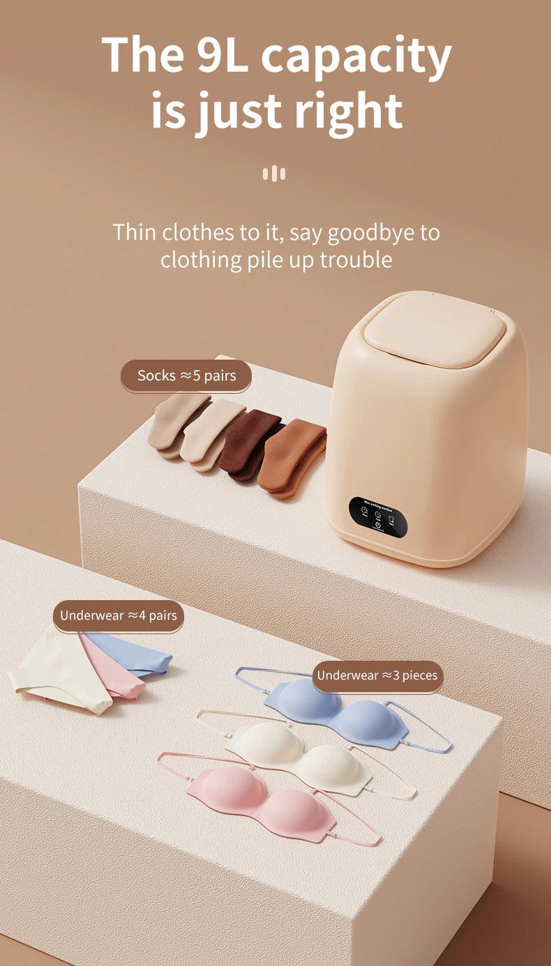 Portable Mini Washing Machine for Underwear and Small Clothes - 19