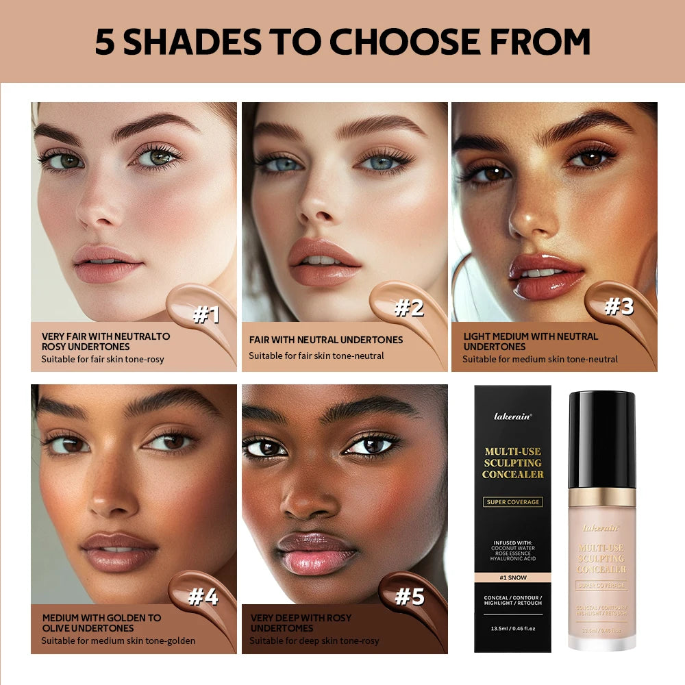 Multi-Use Waterproof Matte Concealer and Sculpting Foundation