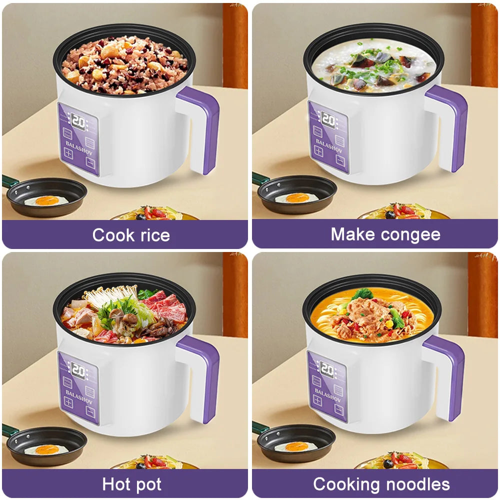 Compact Multi-Function Electric Rice Cooker for Home