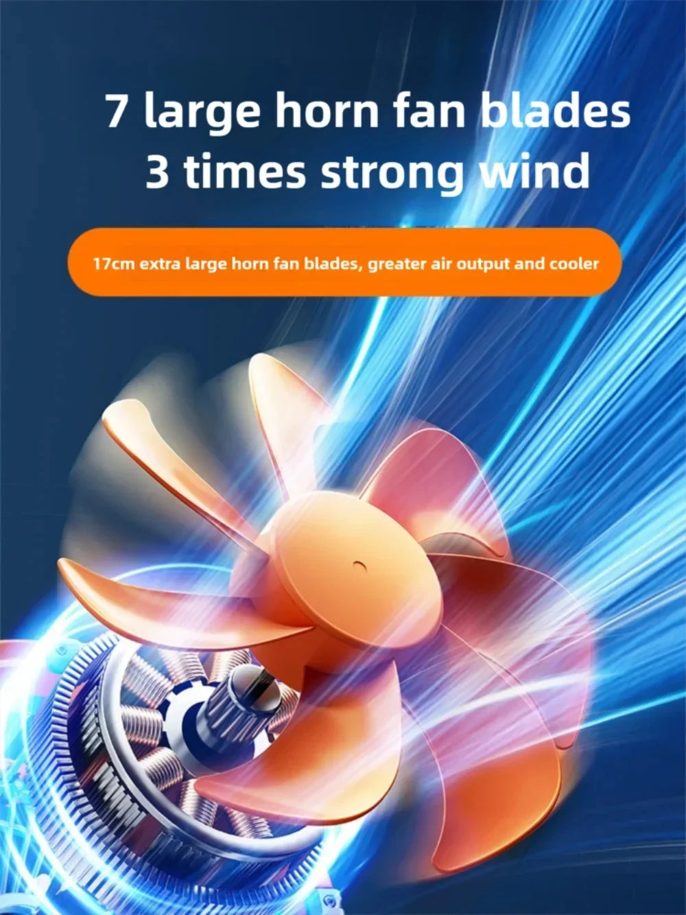 Portable Rechargeable Camping Fan with Night Light and Power Bank - 4