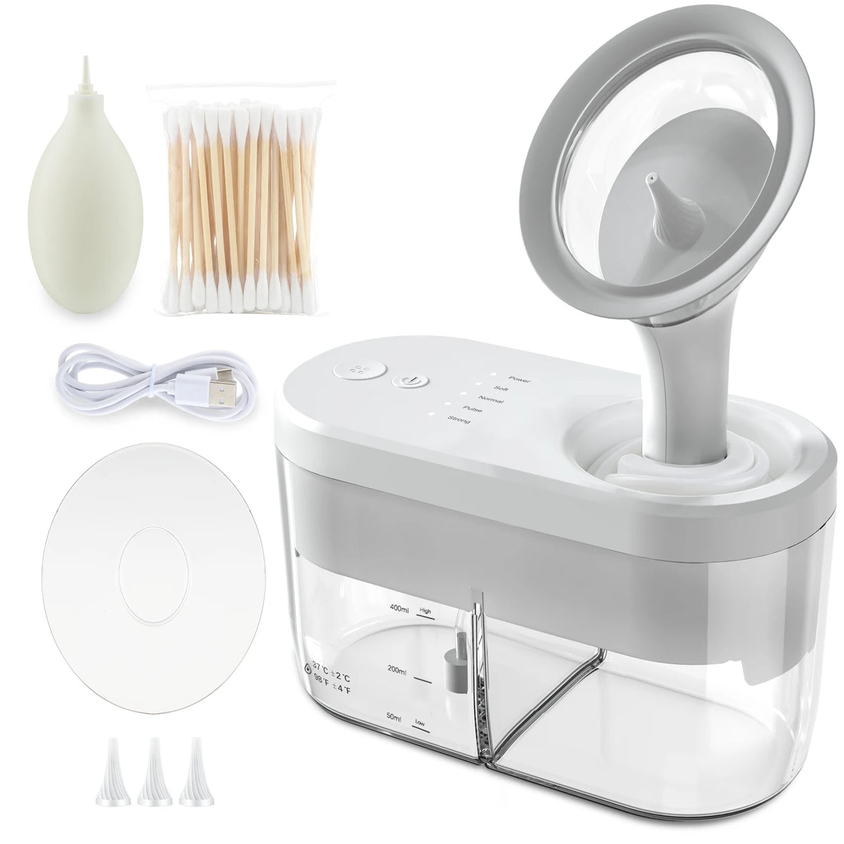 Electric Ear Wax Removal Kit with 4 Pressure Modes