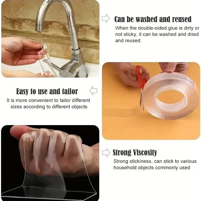 Reusable Waterproof Double-Sided Nano Mounting Tape