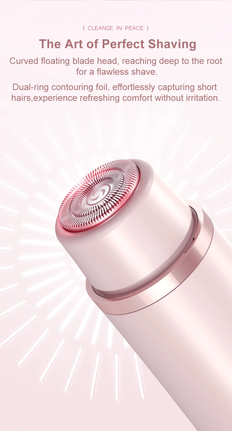 2-in-1 Waterproof Electric Shaver for Face and Body