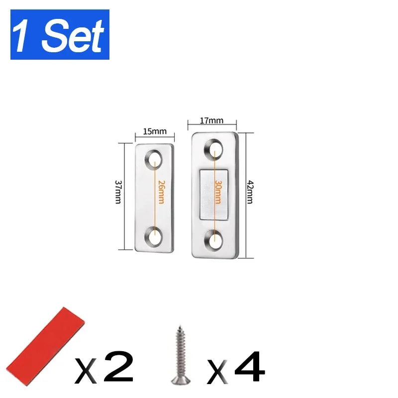 Ultra-Thin Magnetic Cabinet Door Catch Latch - 19