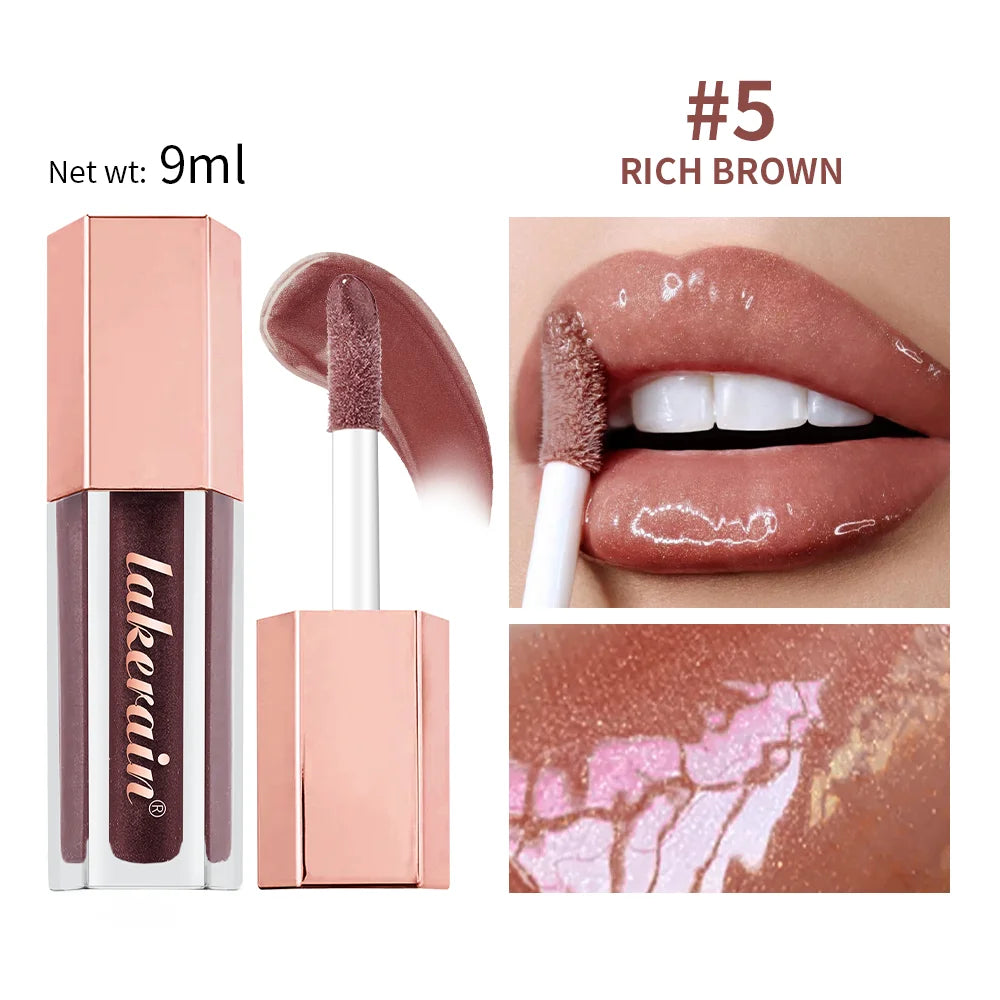 Moisturizing Liquid Glitter Lip Gloss for Plump Lips