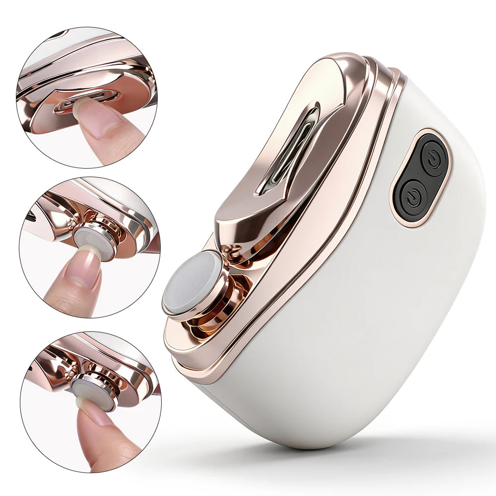 Electric Automatic Nail Clipper with LED Light
