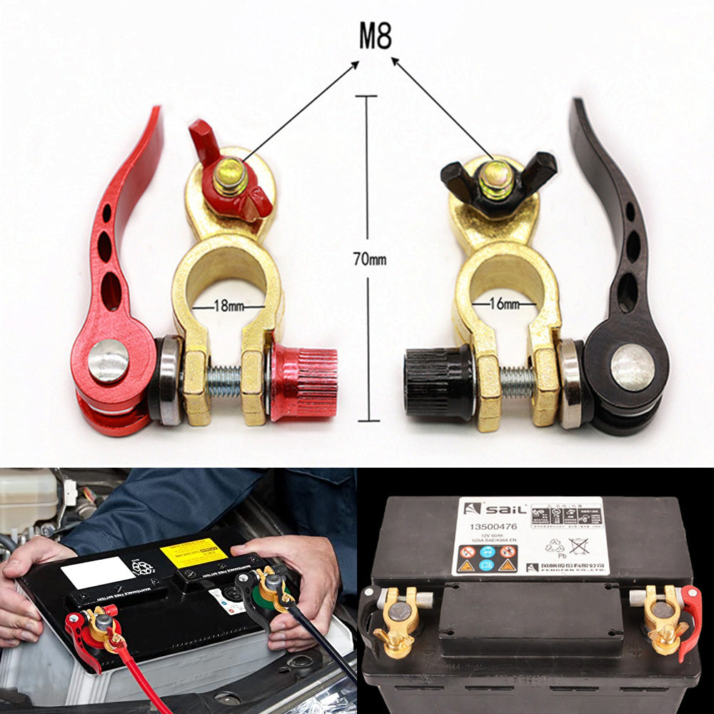 Quick Release Car Battery Terminal Connectors - 14