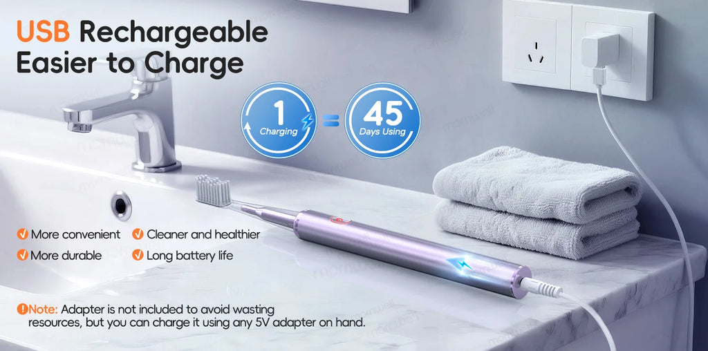 Electric Water Flosser and Sonic Toothbrush Oral Care Combo Kit