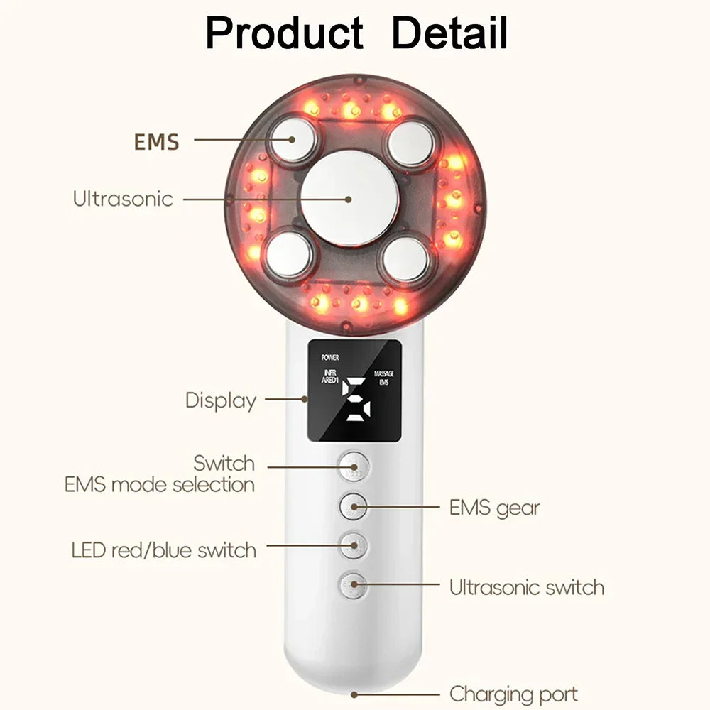 3-in-1 Ultrasonic Body Slimming and Skin Tightening Massager
