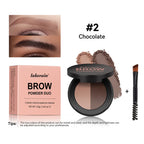 Two-Tone Eyebrow Powder Duo with Applicator Brush