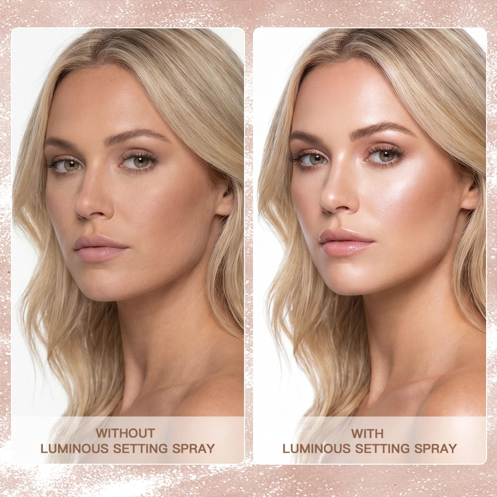 Luminous Hydrating Makeup Setting Spray for Radiant Dewy Finish