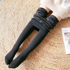Thermal Fleece Lined Shaping Tights for Women