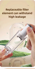 Portable Pressurized Shower Head for Travel and Home