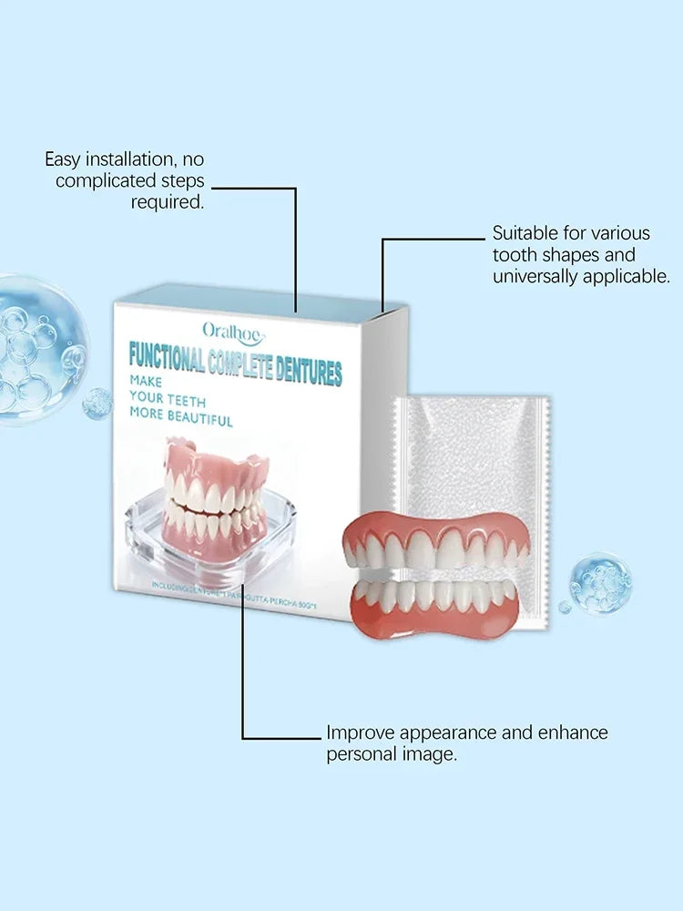 Instant Smile Comfort Dentures for Upper and Lower Teeth