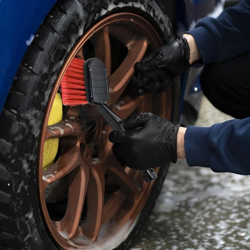 Soft Bristle Long Handle Car Wash Brush for Wheels and Body