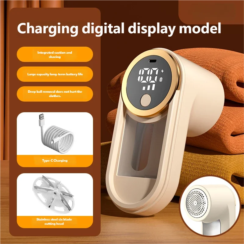 Rechargeable Portable Fabric Lint and Sweater Shaver - 16