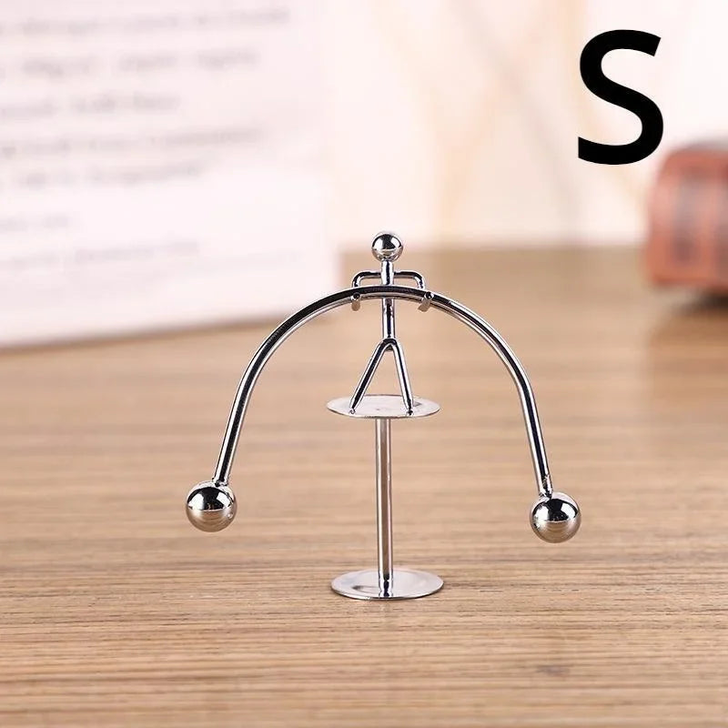 Metal Balance Tumbler Desk Ornament for Office Decor