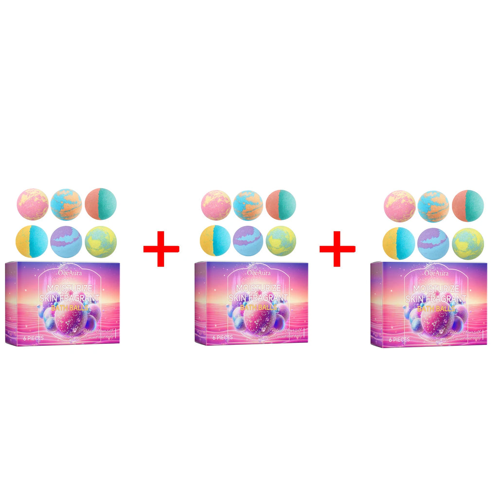 Relaxing Aromatherapy Bath Bomb Set for Skin Moisturizing