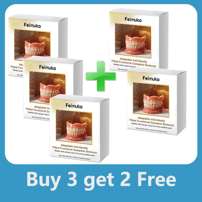 Temporary Cosmetic Denture Fitting Kit for Instant Smile