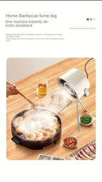Portable Mini Desktop Range Hood for BBQ and Hot Pot