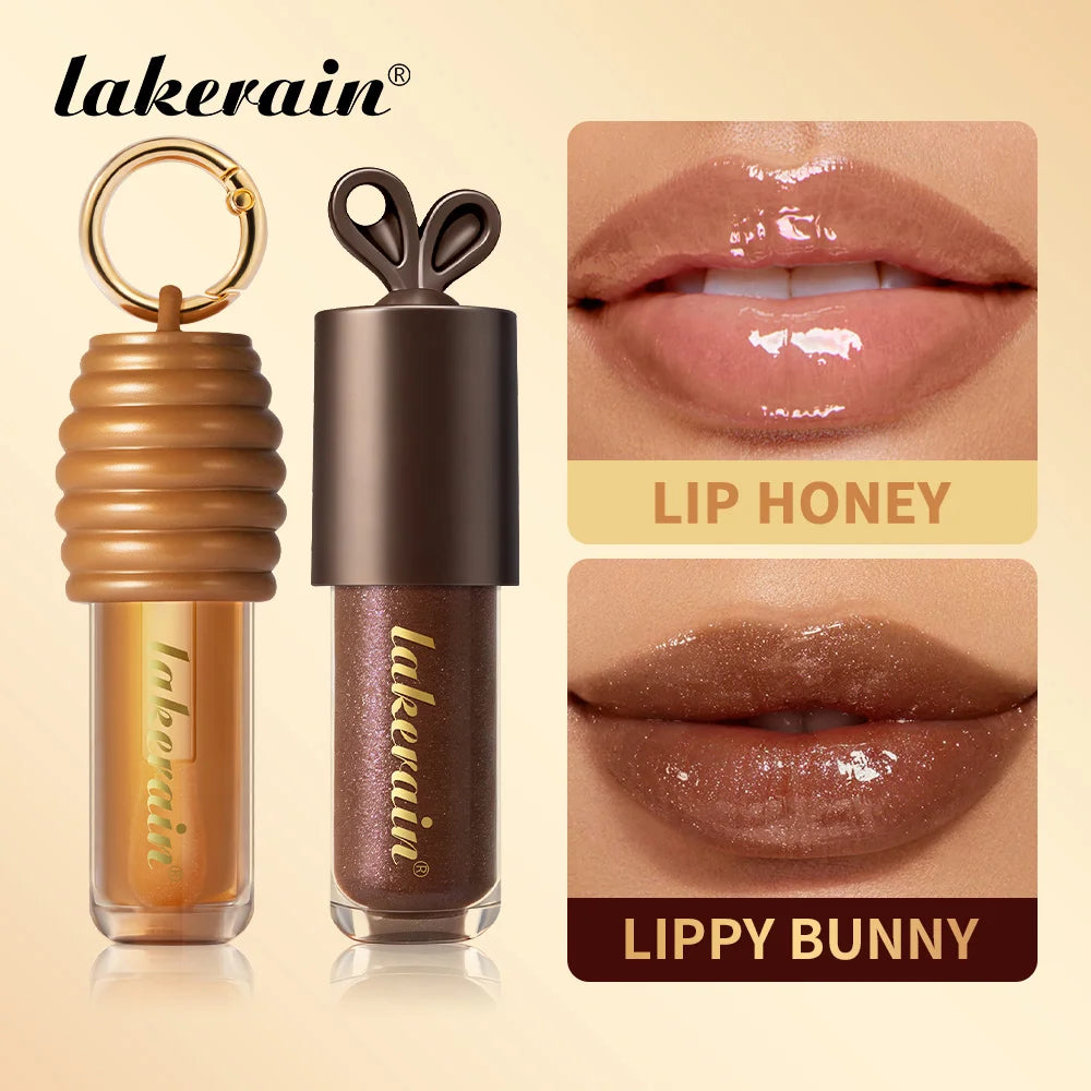 Honey and Chocolate Moisturizing Lip Gloss Duo Set
