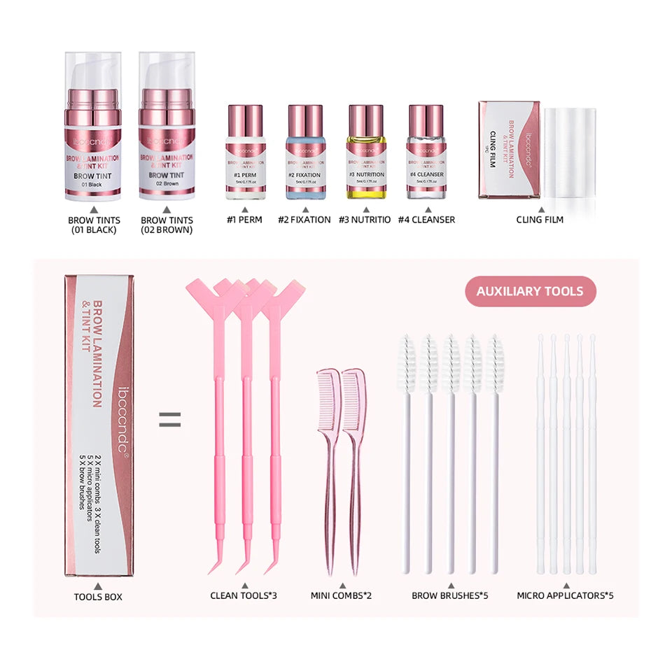 Professional Brow Lamination and Tinting Kit