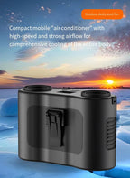 Portable Rechargeable Camping Fan with Night Light and Power Bank