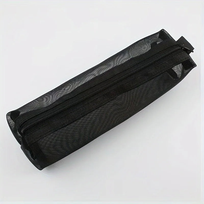 Transparent Mesh Pencil Case Organizer for School and Office - 6