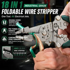 Multifunctional 18-in-1 Wire Stripping and Crimping Pliers
