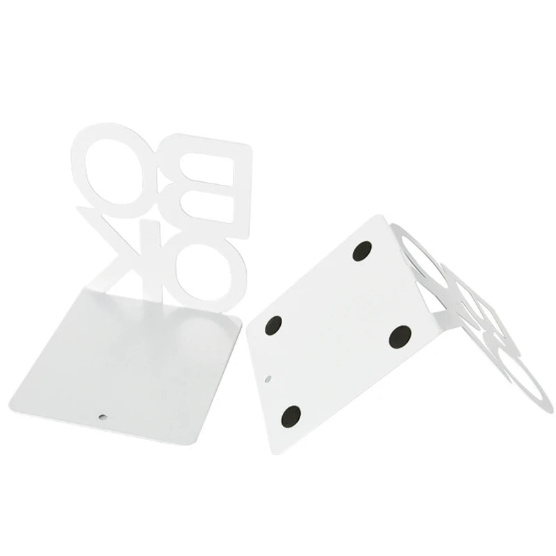 Heavy Duty Metal Bookends for Shelves - 12