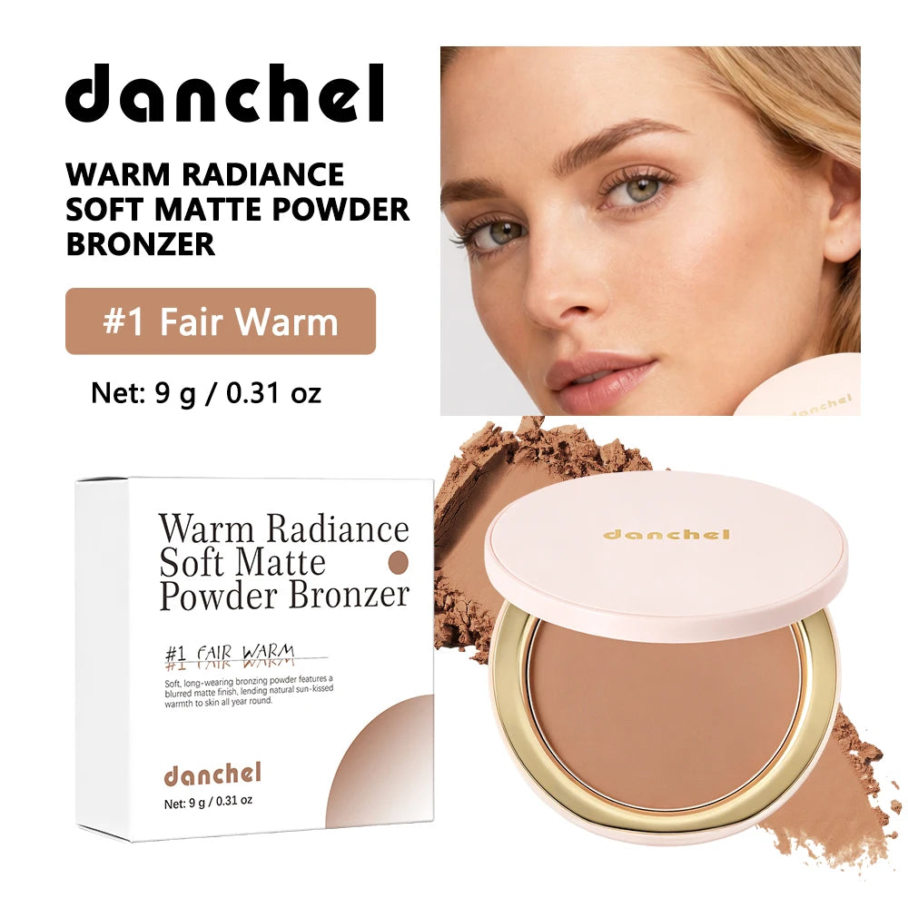 Buildable Matte Pressed Bronzer Powder for Face Contour - 23