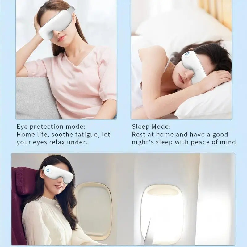 Rechargeable Eye Massager with Air Pressure and Heat