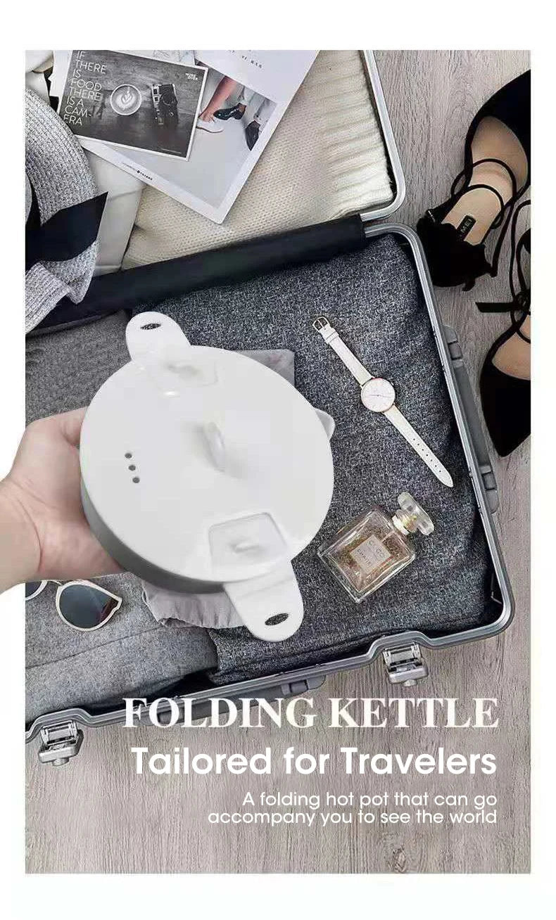 Portable Foldable Electric Hot Pot for Travel and Camping