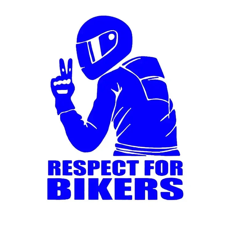 Reflective Biker Helmet Decal for Motorcycles and Cars - 16