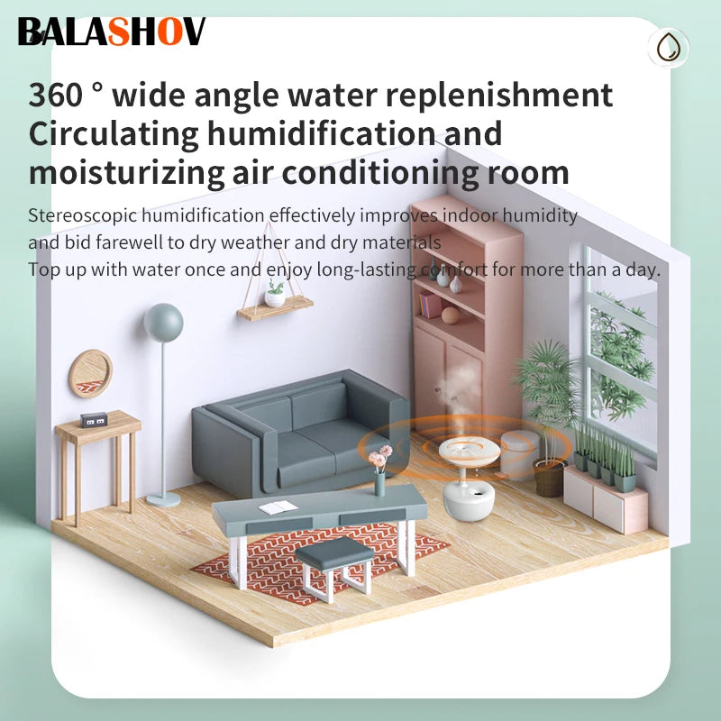 Anti-Gravity LED Water Drop Humidifier - 3