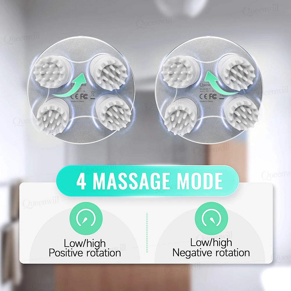 Portable Electric Water Flosser and Scalp Massager Set