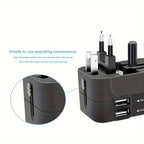 Universal Worldwide Travel Adapter with Dual USB Ports