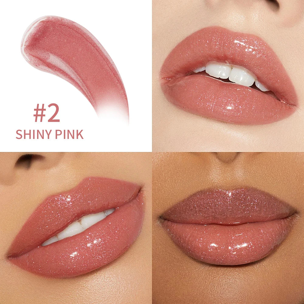 Moisturizing Liquid Glitter Lip Gloss for Plump Lips - 5