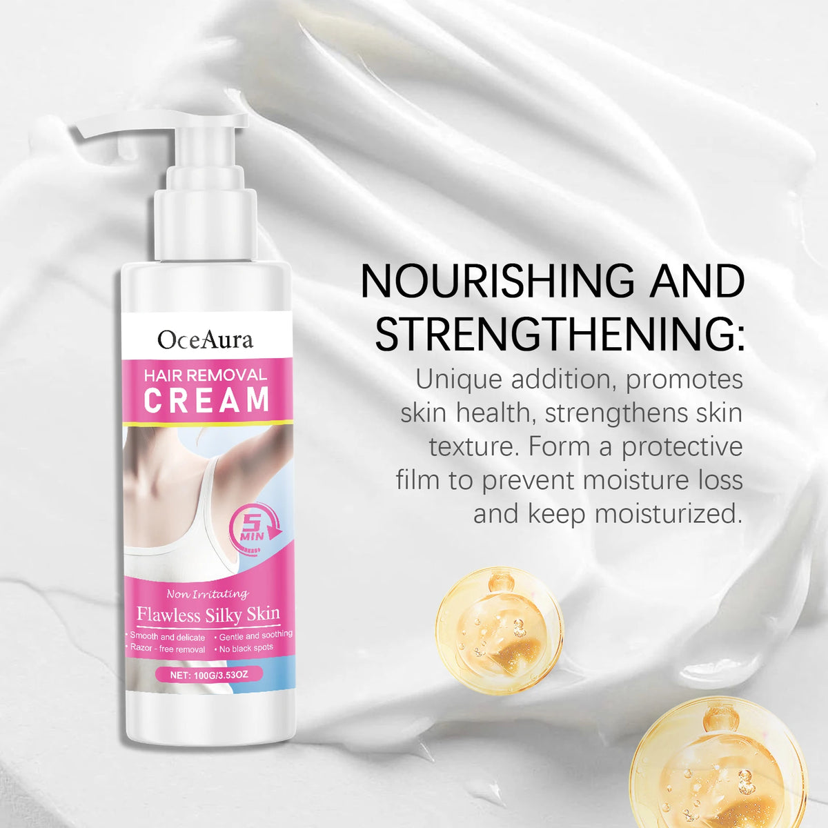Painless Full Body Hair Removal Cream
