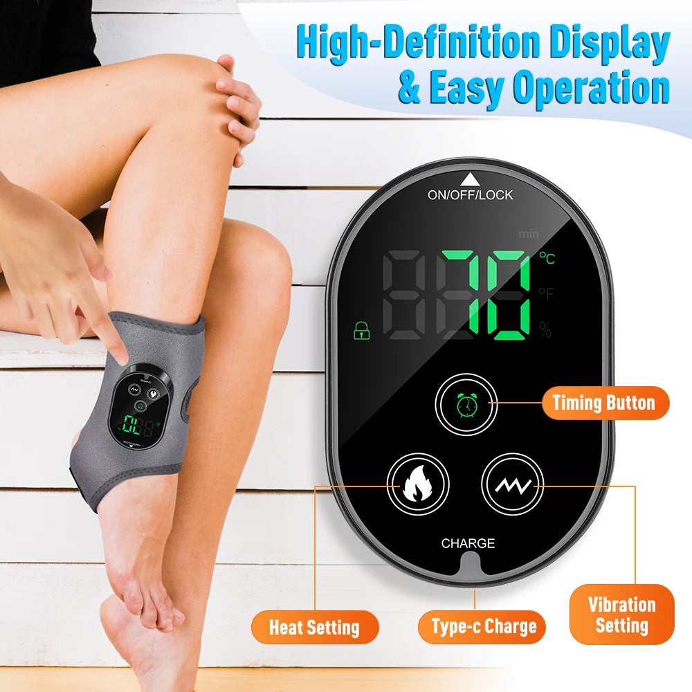 Heated Vibration Ankle and Calf Massager - 12