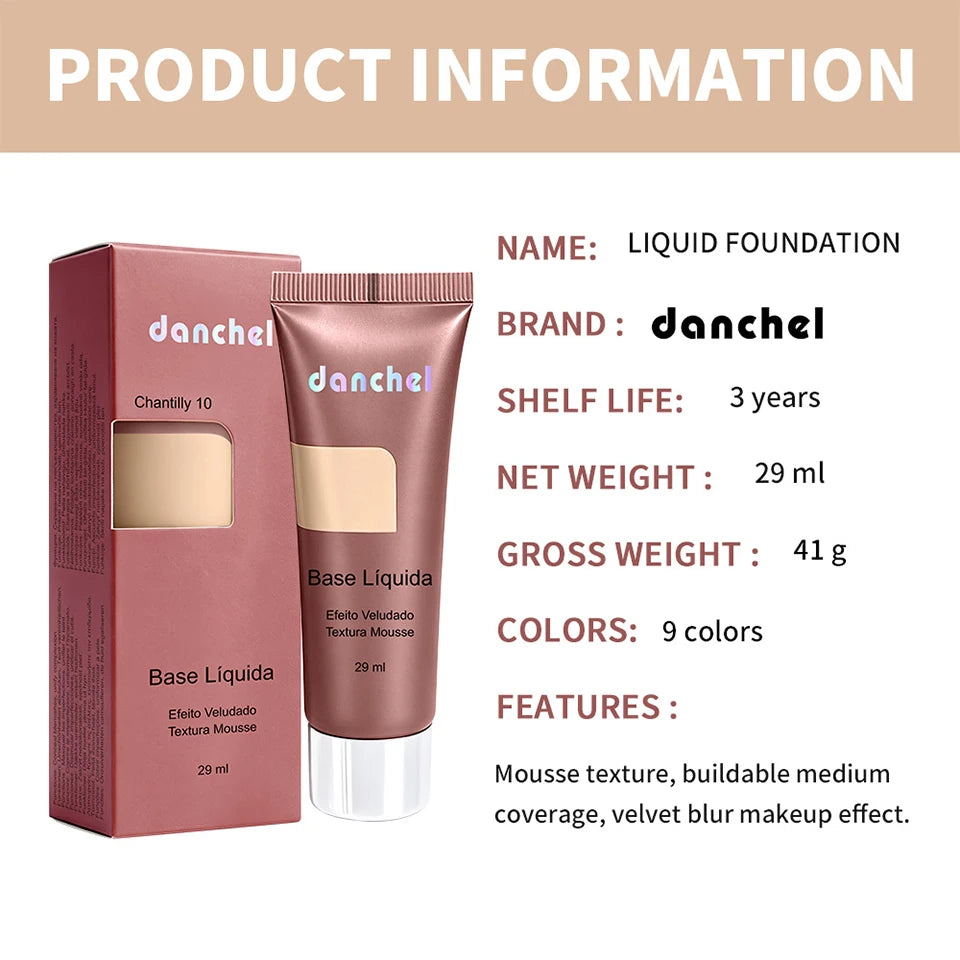 Velvet Matte Liquid Foundation for Flawless Coverage